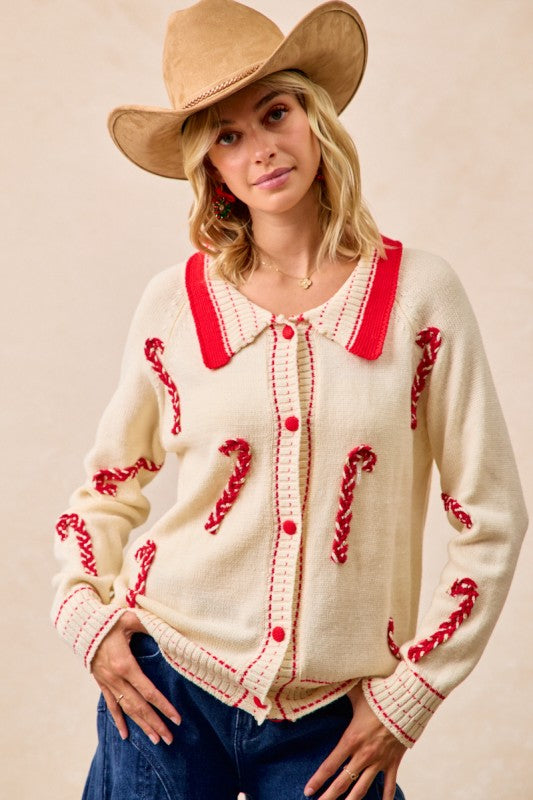 Christmas Candy Cane Sweater