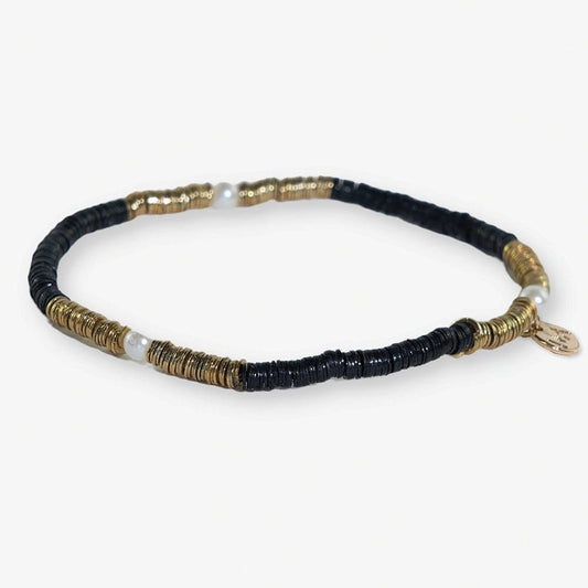 Rory Solid Color with Gold and Pearls