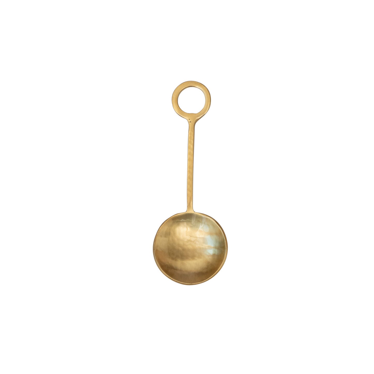Hammered Stainless Steel Spoon, Gold Finish