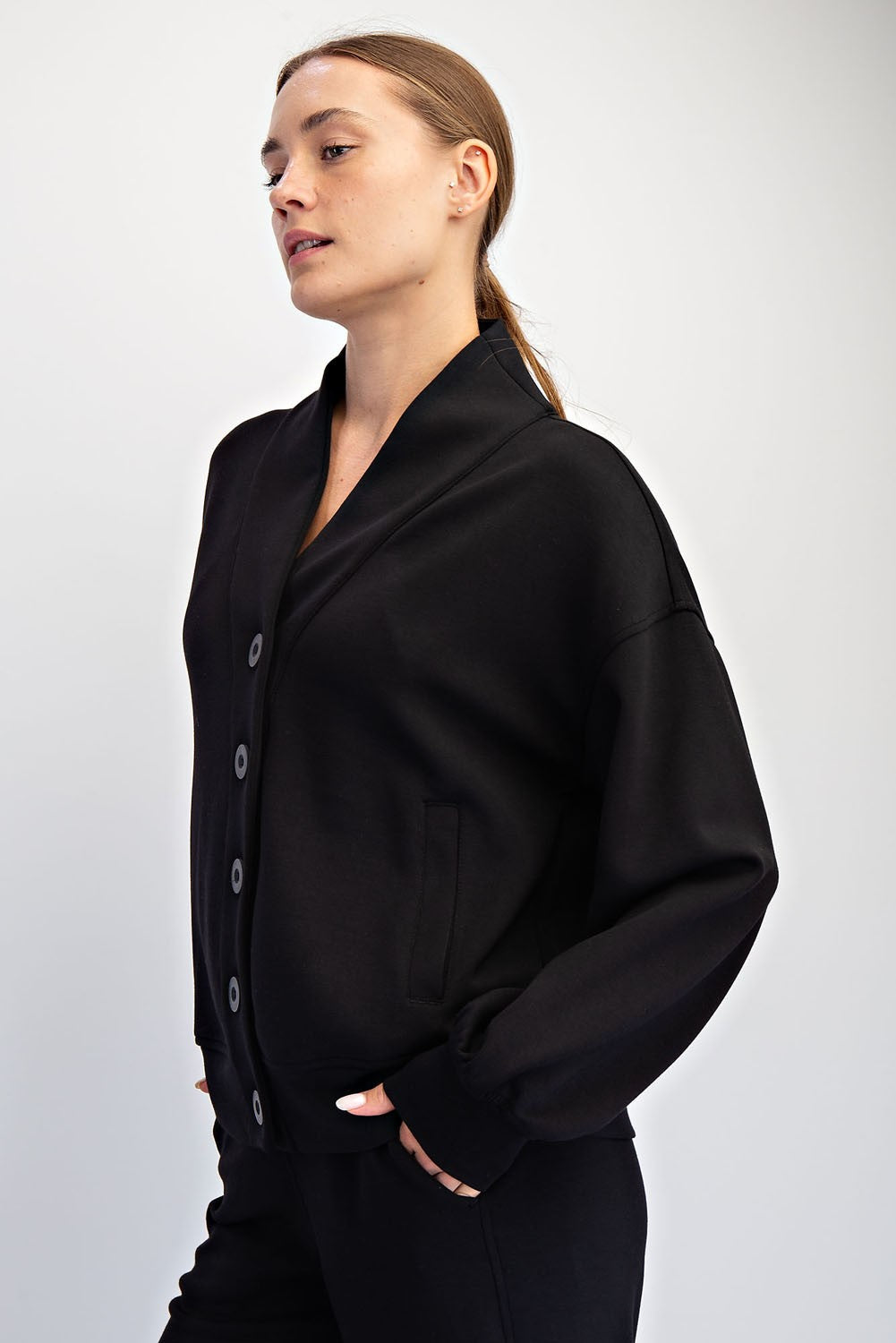 Modal Poly Cardi - Black
