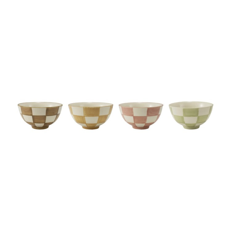 Plaid Stoneware Bowl