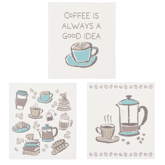 Coffee Reusable Dish Cloth