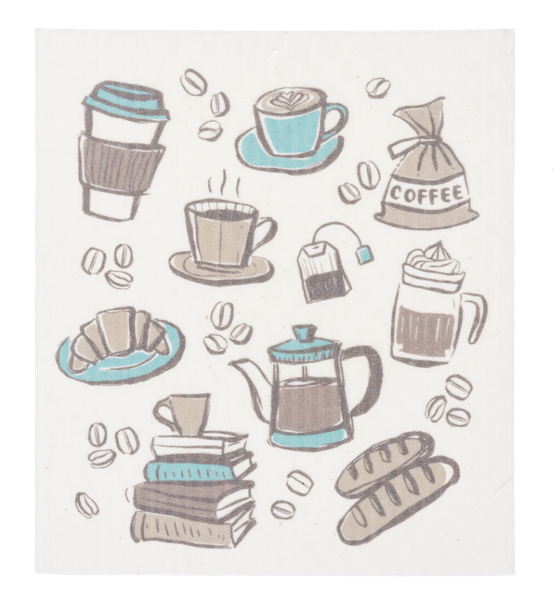 Coffee Reusable Dish Cloth