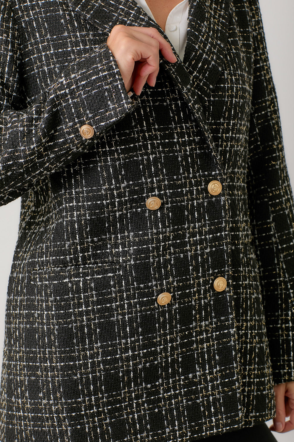 Double Breasted Tweed Jacket