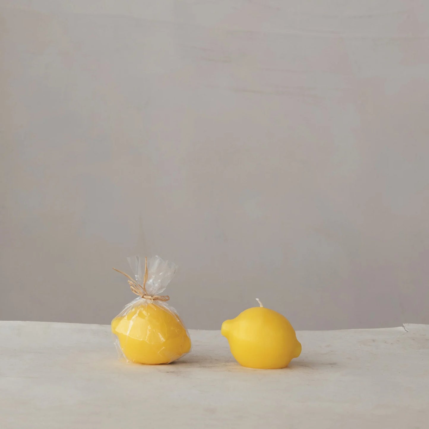 Unscented Lemon Shaped Candle