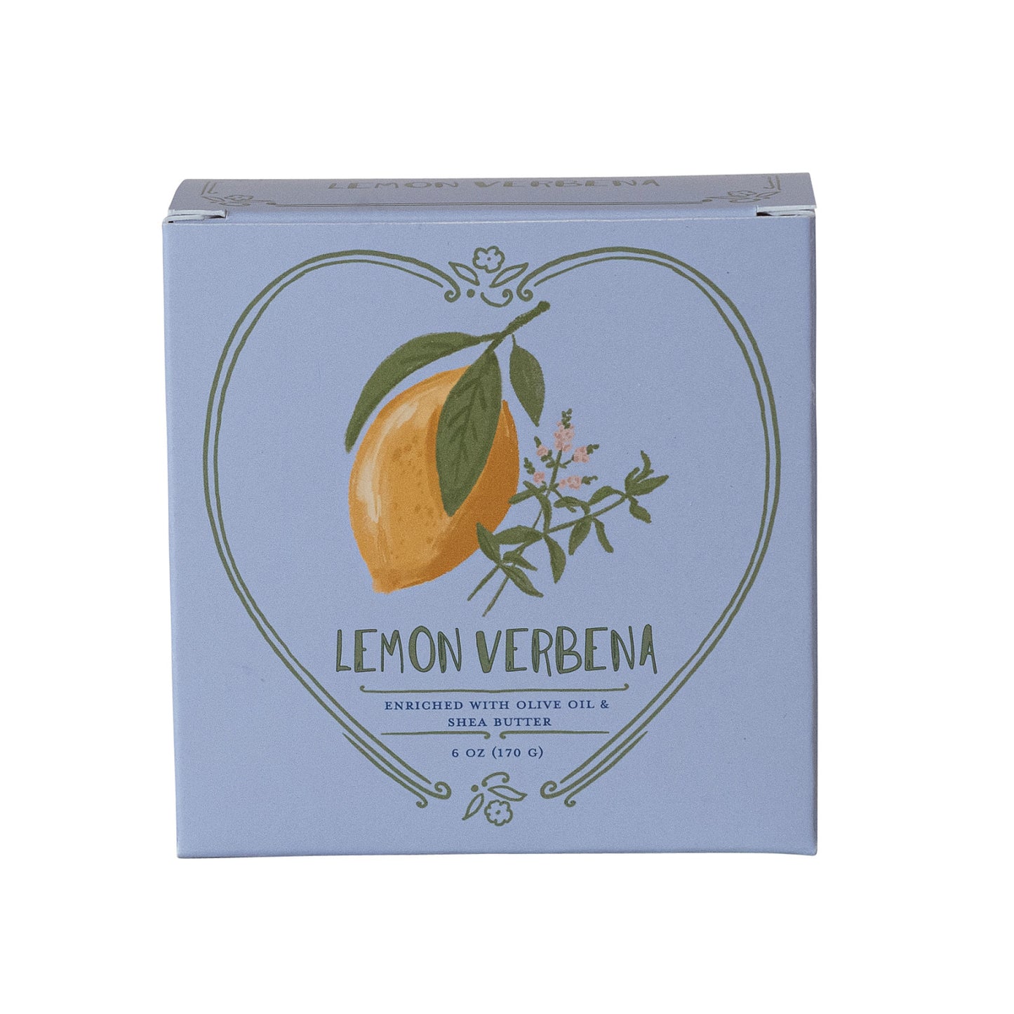 Lemon Verbena Scented Olive Oil & Shea Butter Triple Milled Bar Soap