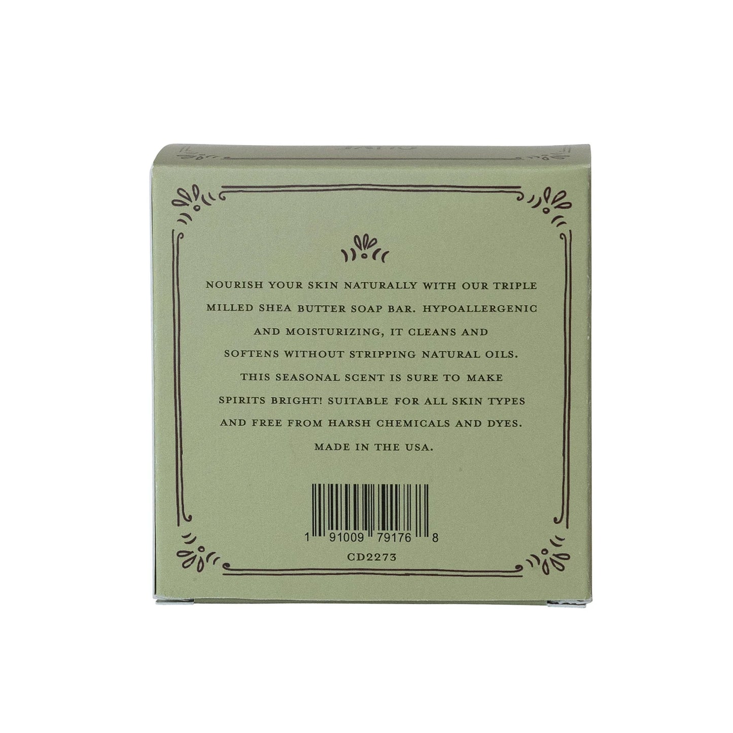 Olive Scented Olive Oil & Shea Butter Triple Milled Heart Shaped Bar Soap