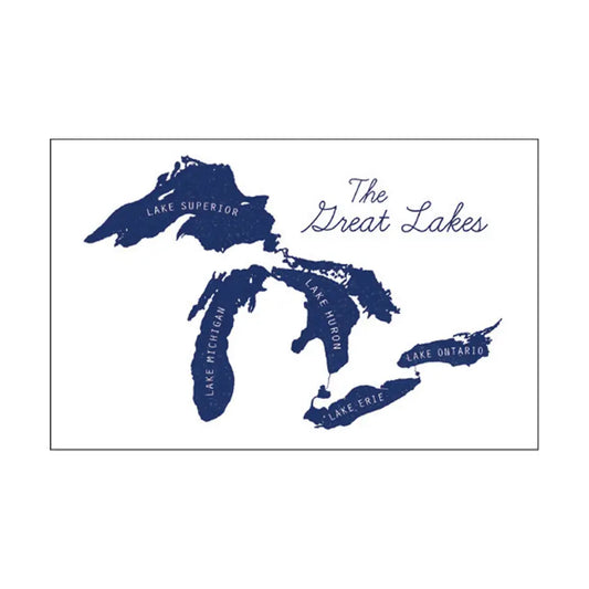 The Great Lakes Linen Postcard