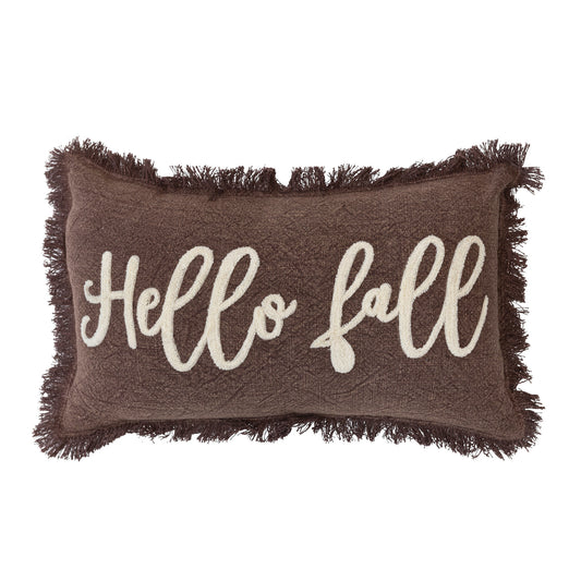 Hello Fall Lumbar Pillow