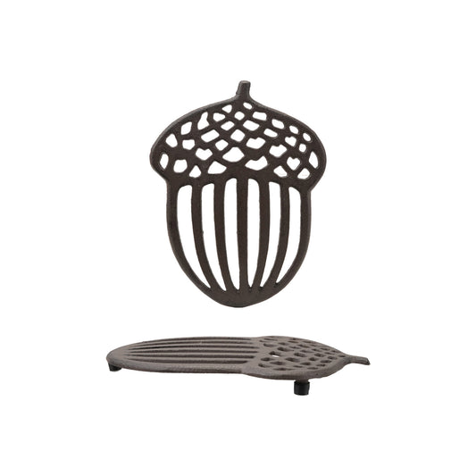 Cast Iron Acorn Shaped Trivet