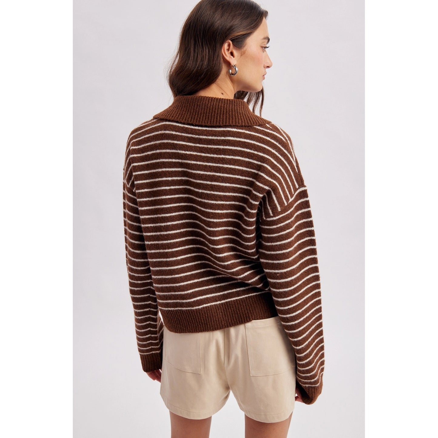 Striped Multicolor Button Cardigan