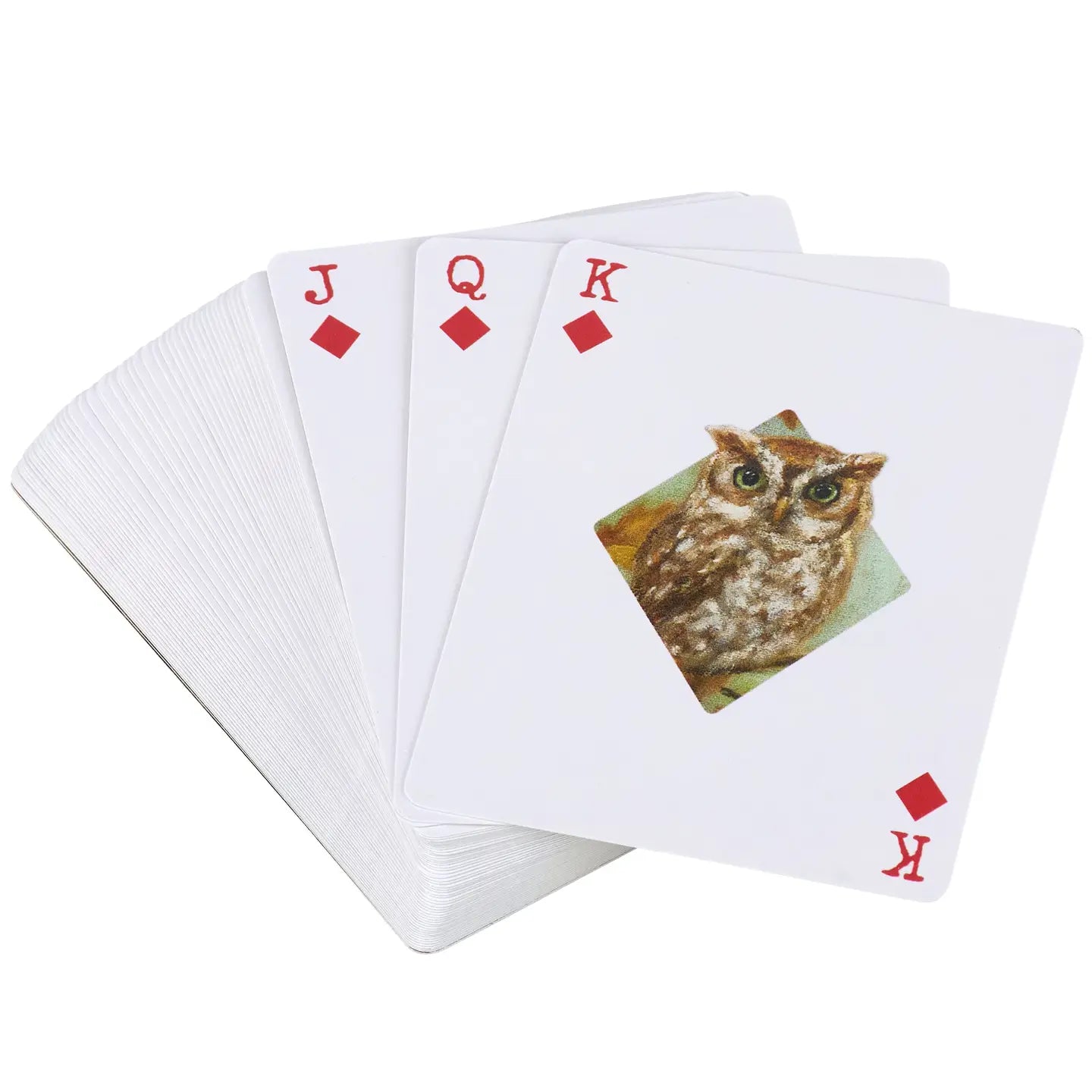 Owls Playing Cards