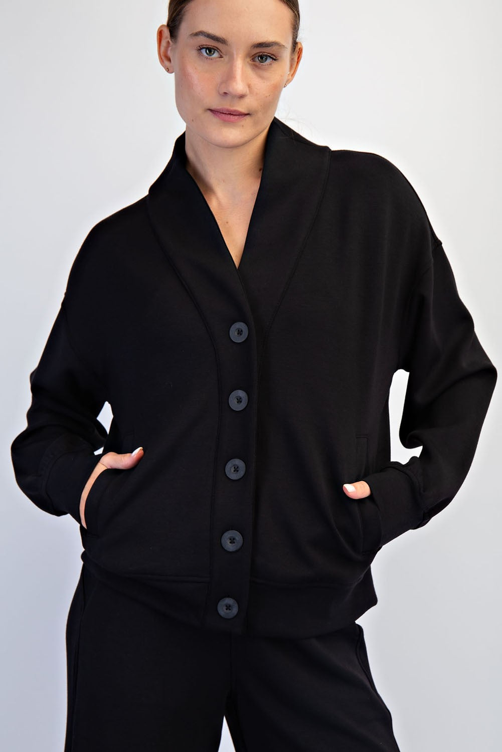 Modal Poly Cardi - Black