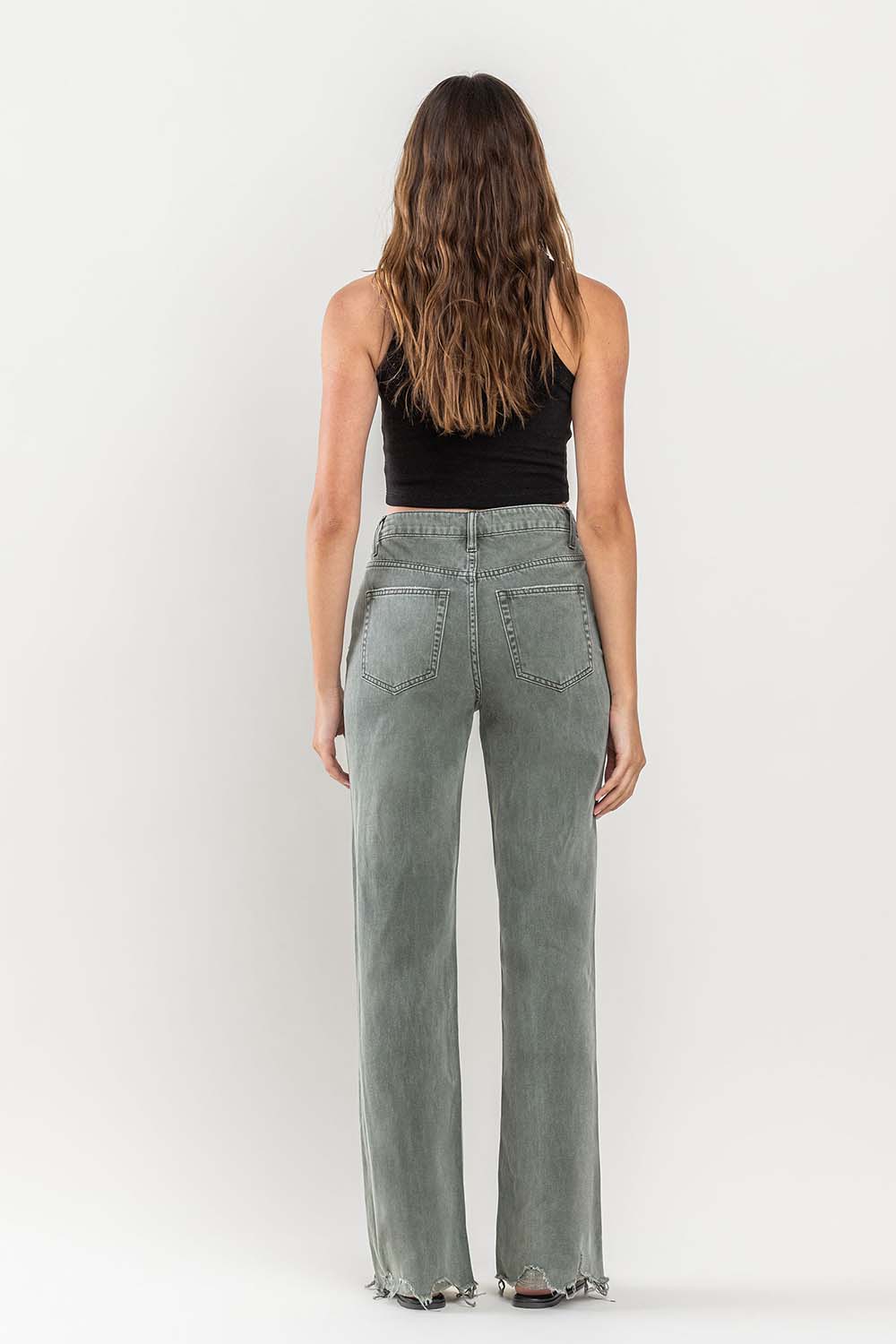 90's Vintage Super High Rise Flare Jeans