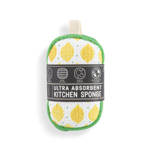 Lemons Absorbent Reversible Sponges Set of 2