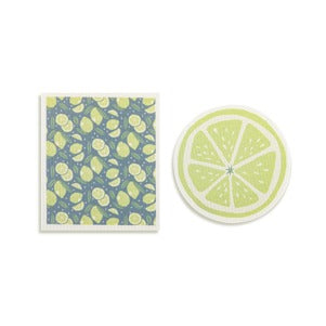 Lime Shaped Biodegradable Dish Cloths