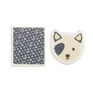 Dog Shaped Biodegradable Dish Cloths