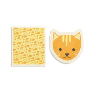 Cat Shaped Biodegradable Dish Cloths