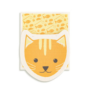 Cat Shaped Biodegradable Dish Cloths