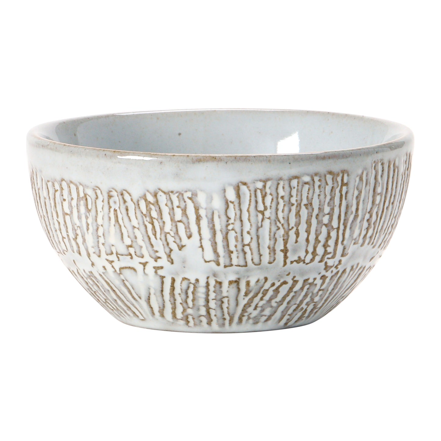 Debossed Stoneware Bowl