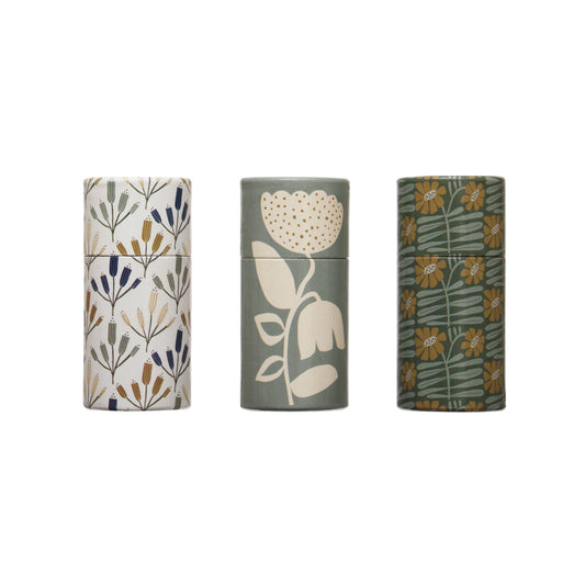 Safety Matches in Tube Matchbox w/ Flowers