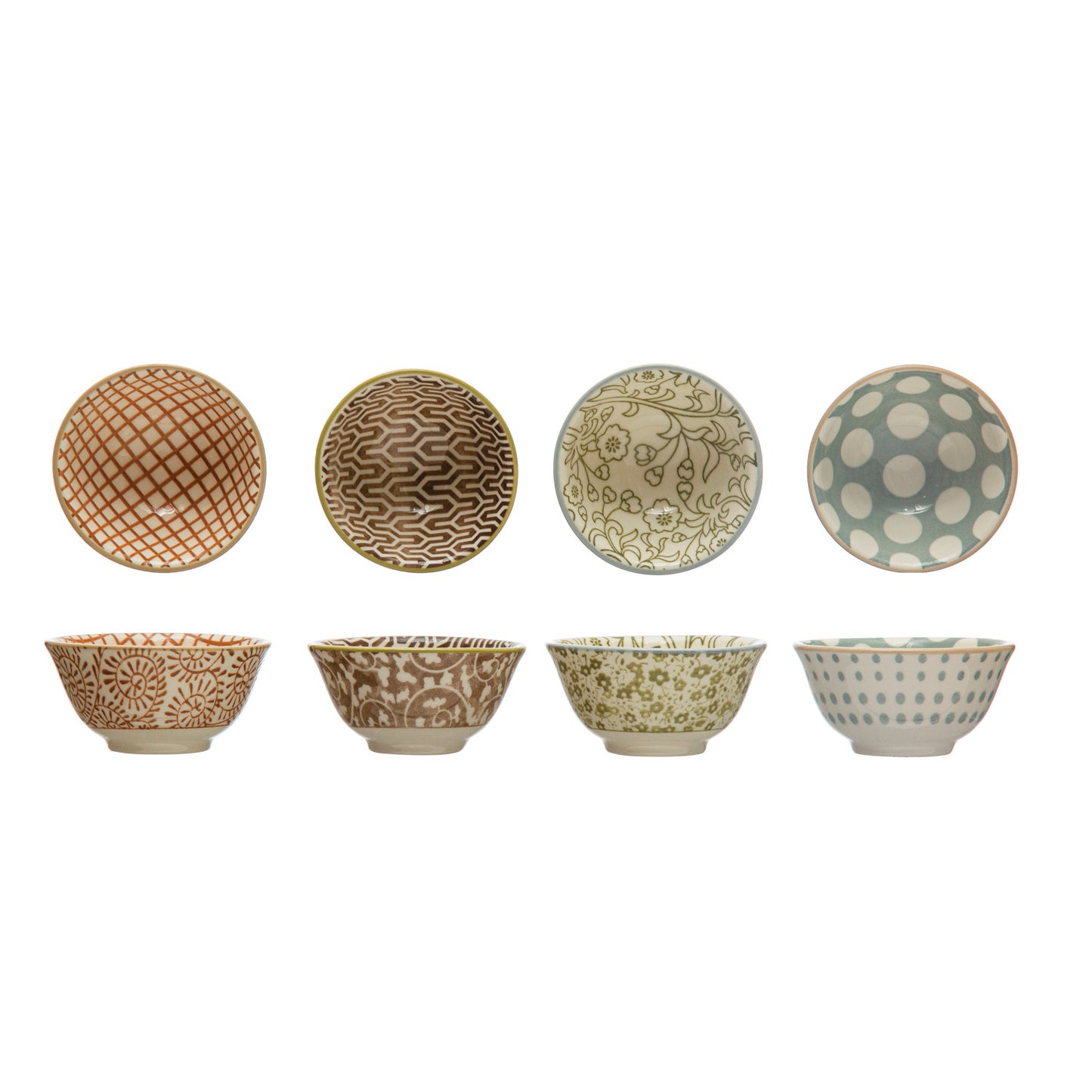 Stoneware Bowl w/ Pattern
