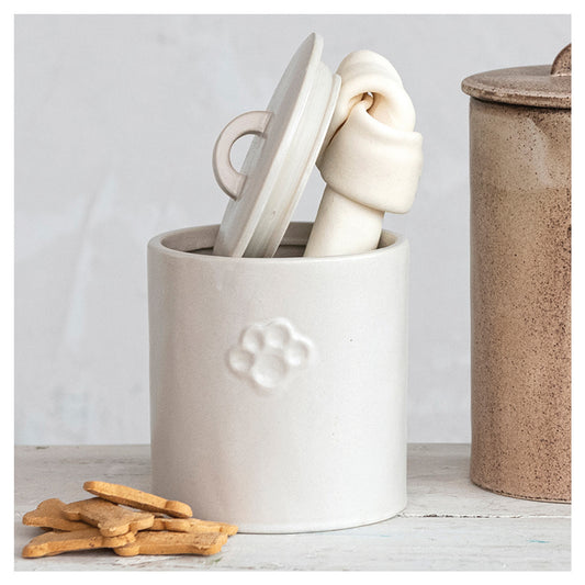 Stoneware Treat Jar