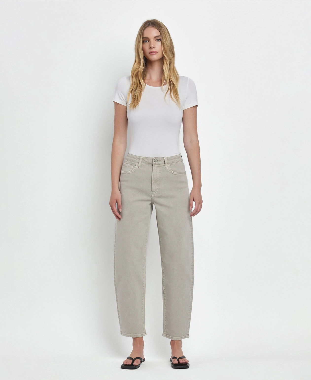 Super High Rise Slim Barrel Jeans