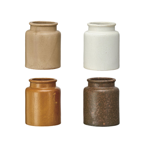 Vintage Reproduction Mustard Crock