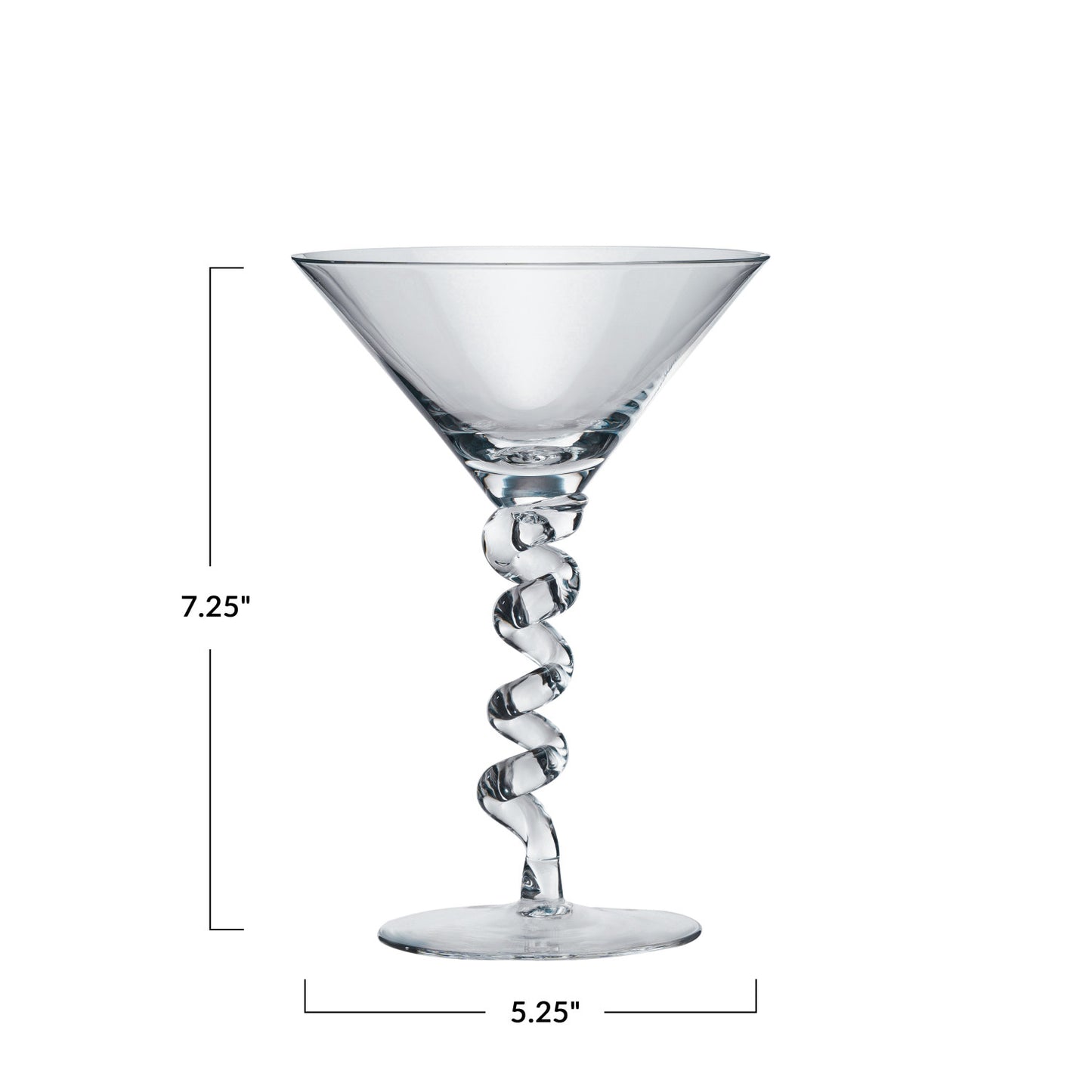 Martini Glass w/ Twisted Stem