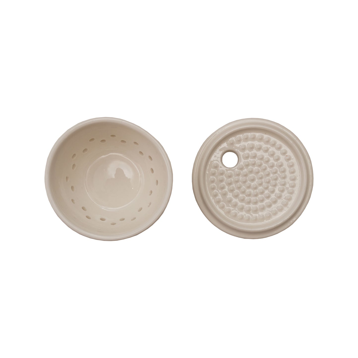 Stoneware Garlic/Ginger Grater/Storage