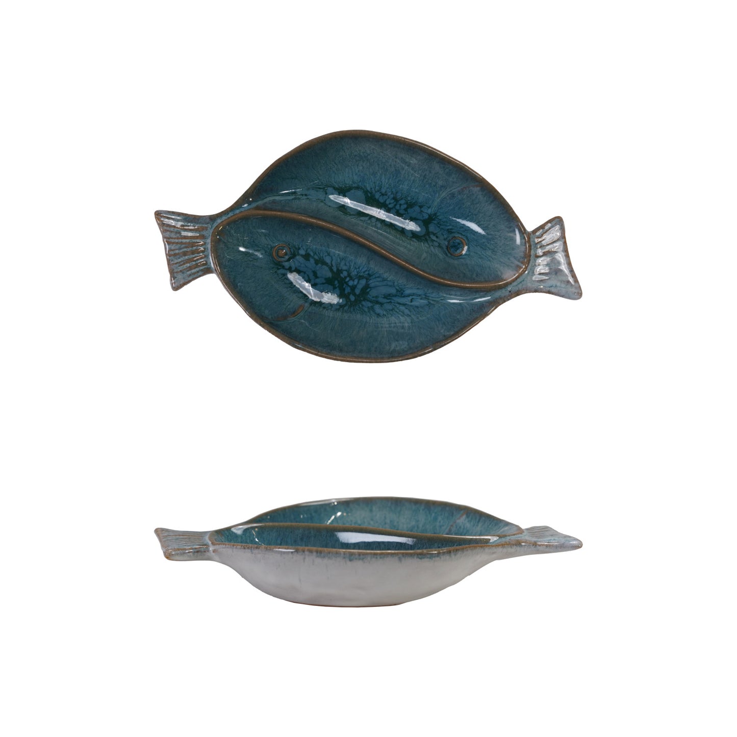 Stoneware Fish Shaped Dish