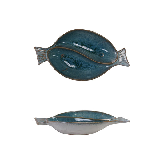 Stoneware Fish Shaped Dish