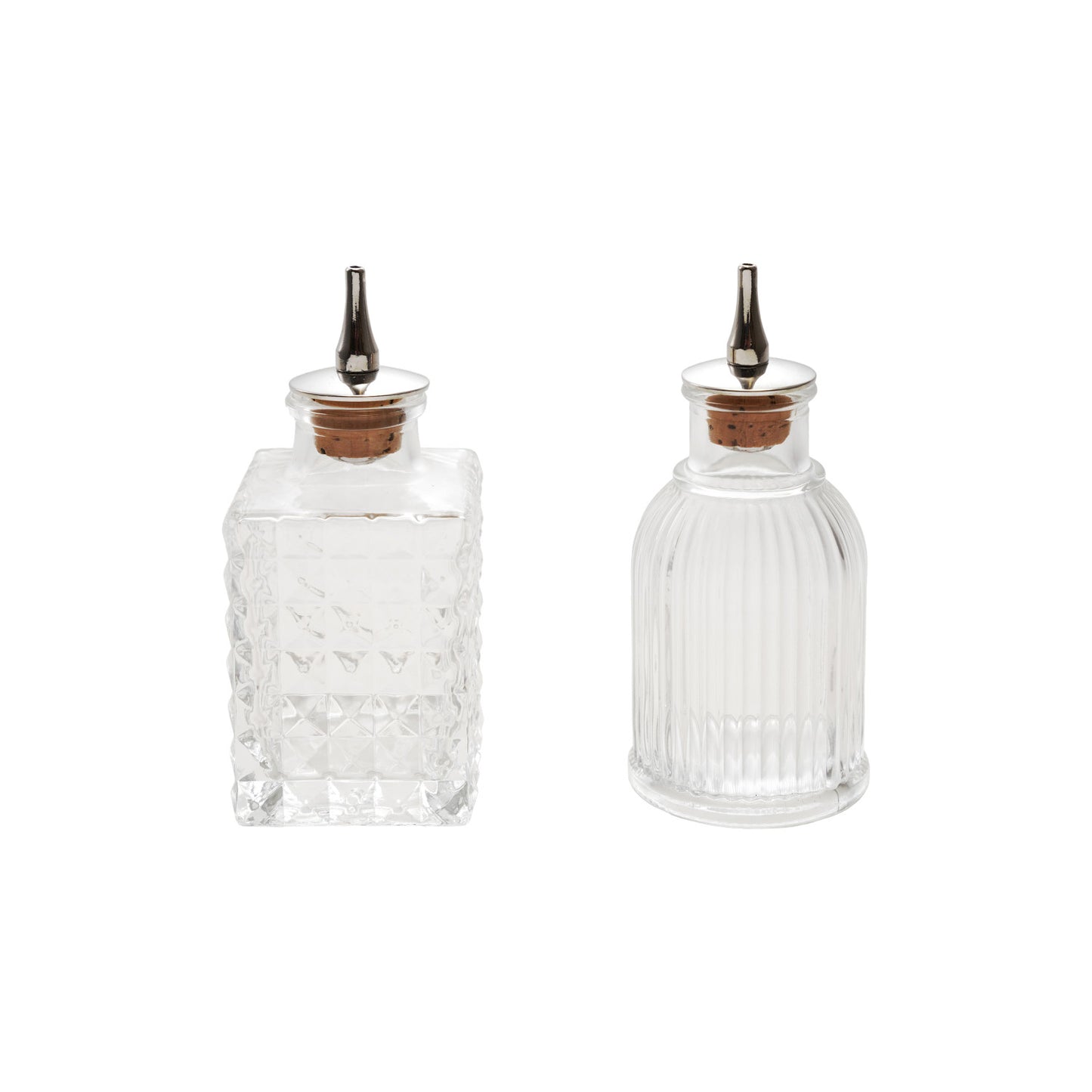 2 oz. Pressed Glass Bitters Bottle with Spout