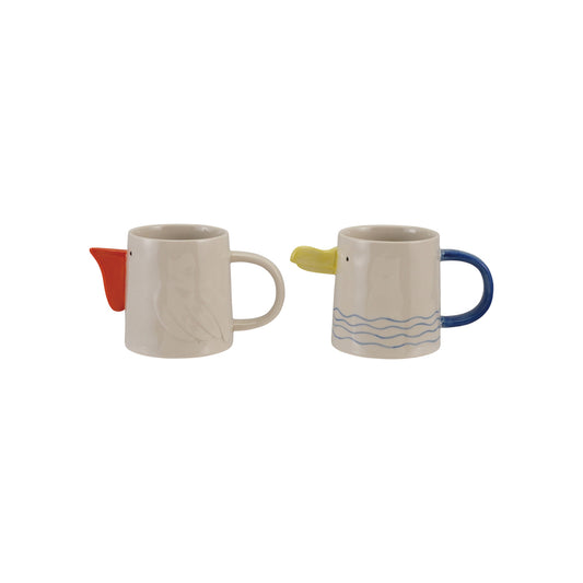 10 oz. Stoneware Sea Bird Mug with 3D Beak