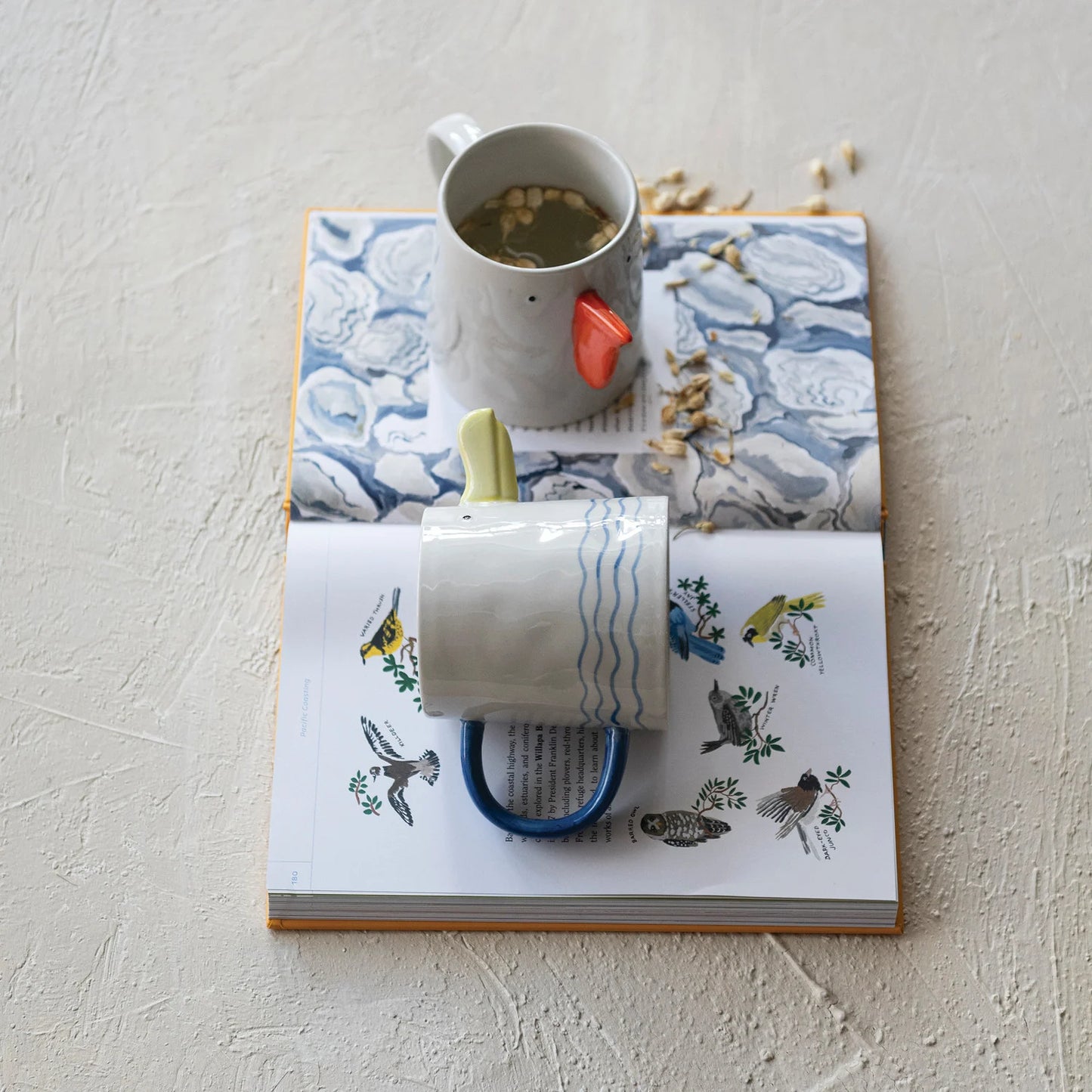 10 oz. Stoneware Sea Bird Mug with 3D Beak