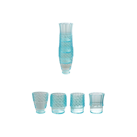 Acrylic Stackable Fish Shaped Drinking Glasses