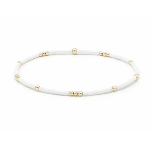 Newport Gold Filled Waterproof Bracelet in Cotton