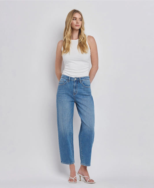 Super High Rise Barrel Leg Jeans