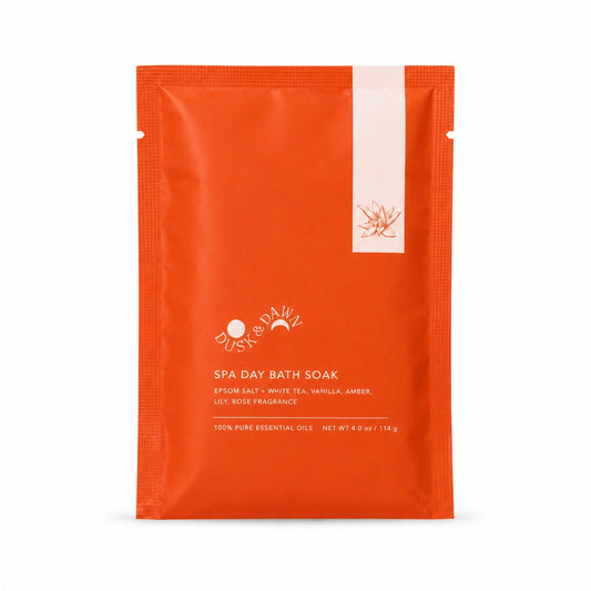 Spa Day Bath Soak - Epsom Salt + White Tea + Vanilla Pouch