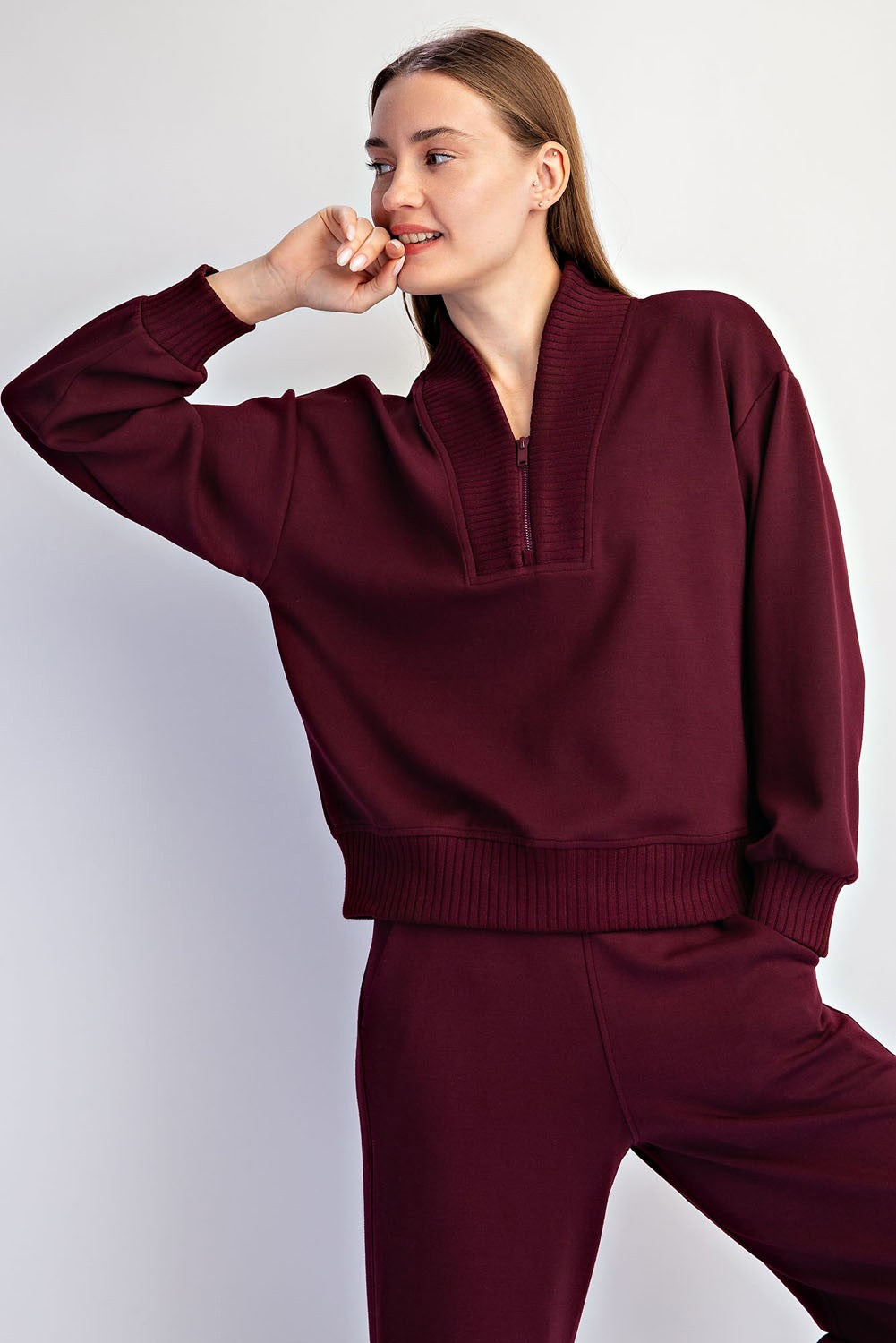 Modal Scuba Luxe V-neck Top