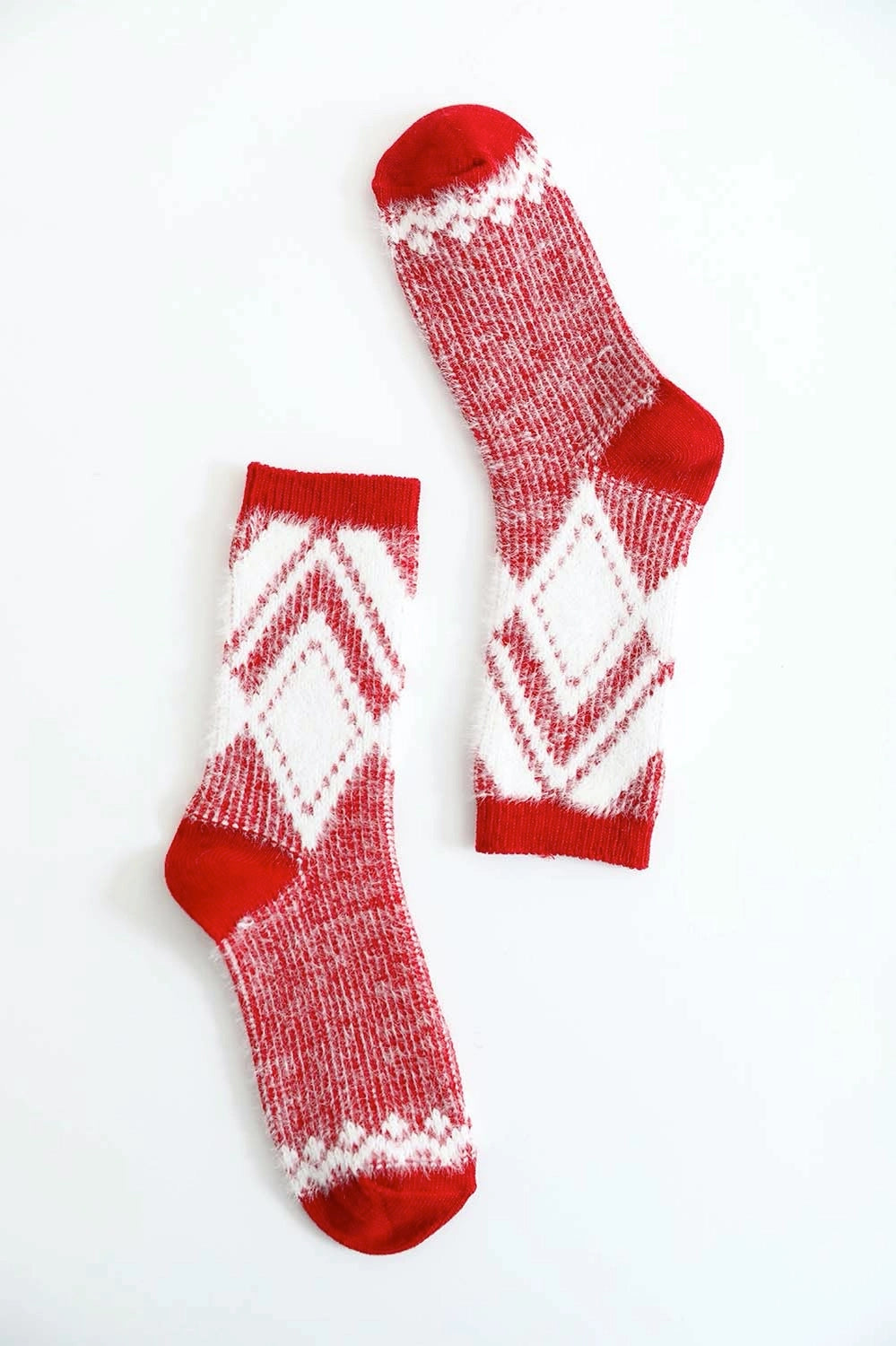 Diamond Pattern Socks