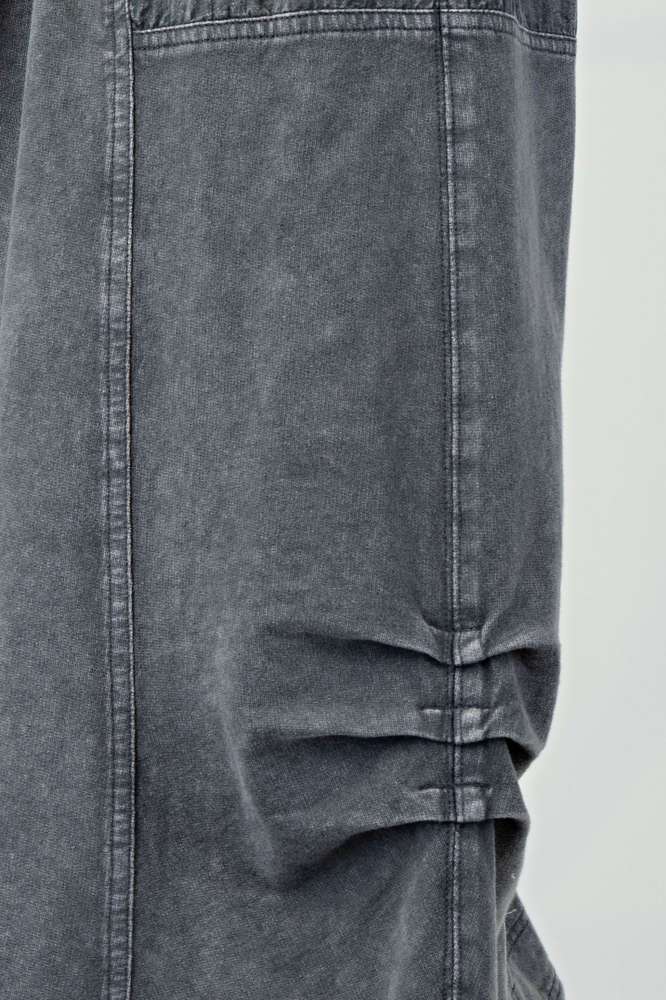 Mineral Washed Terry Knit Cargo Maxi Skirt