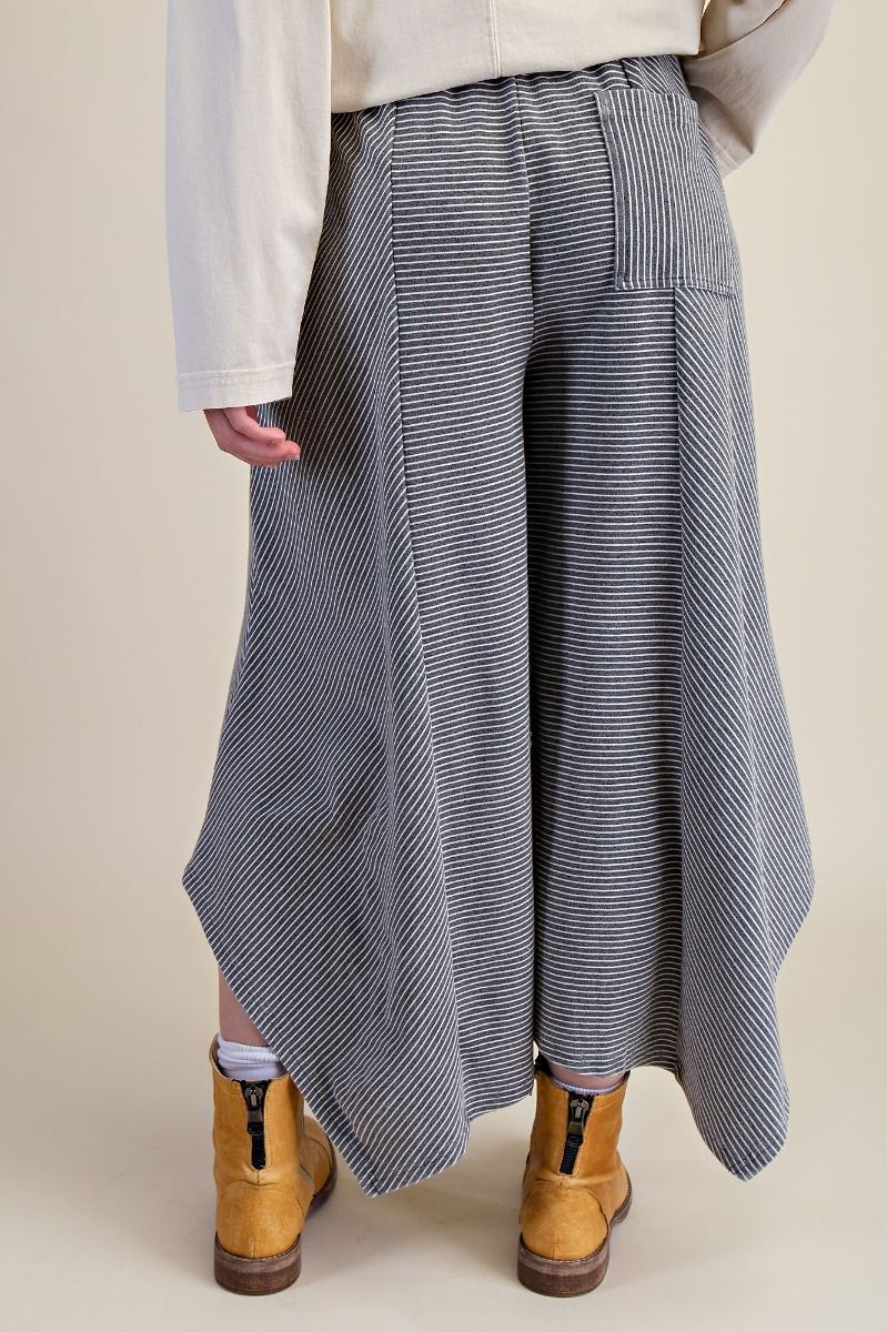 Striped Pants - Grey