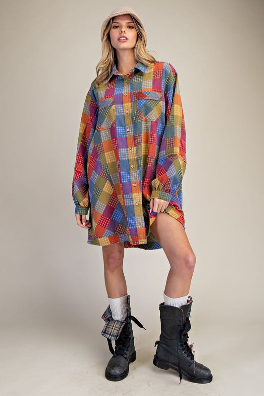 Plaid Tunic Dress