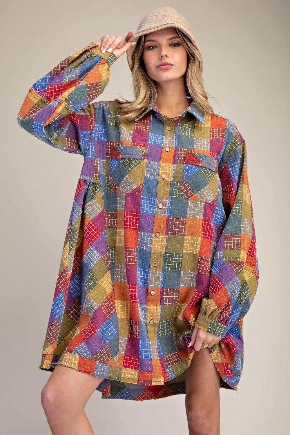Plaid Tunic Dress