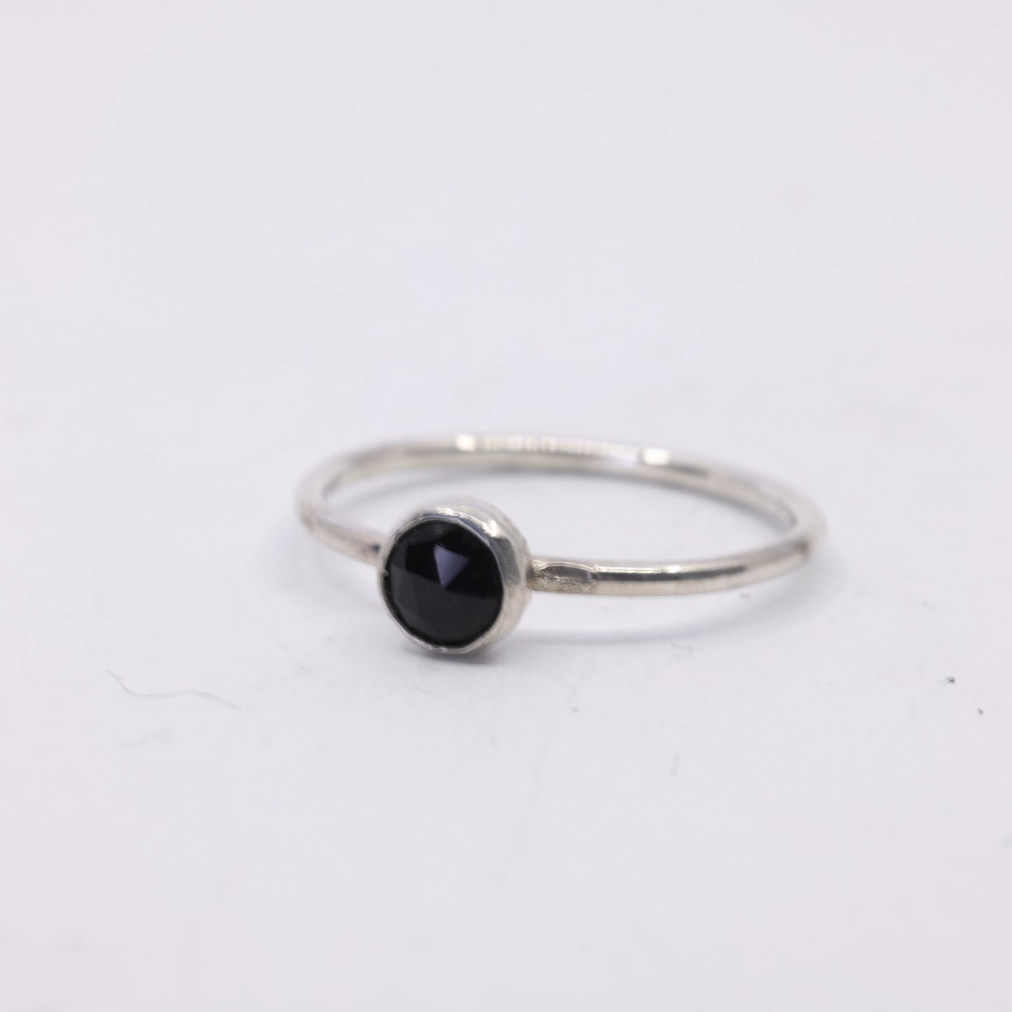 Medium Onyx Ring - Sterling Silver