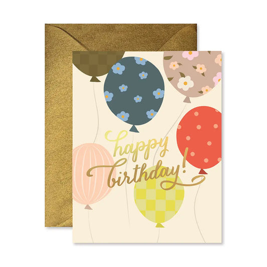 Balloon Release Birthday Greeting Card