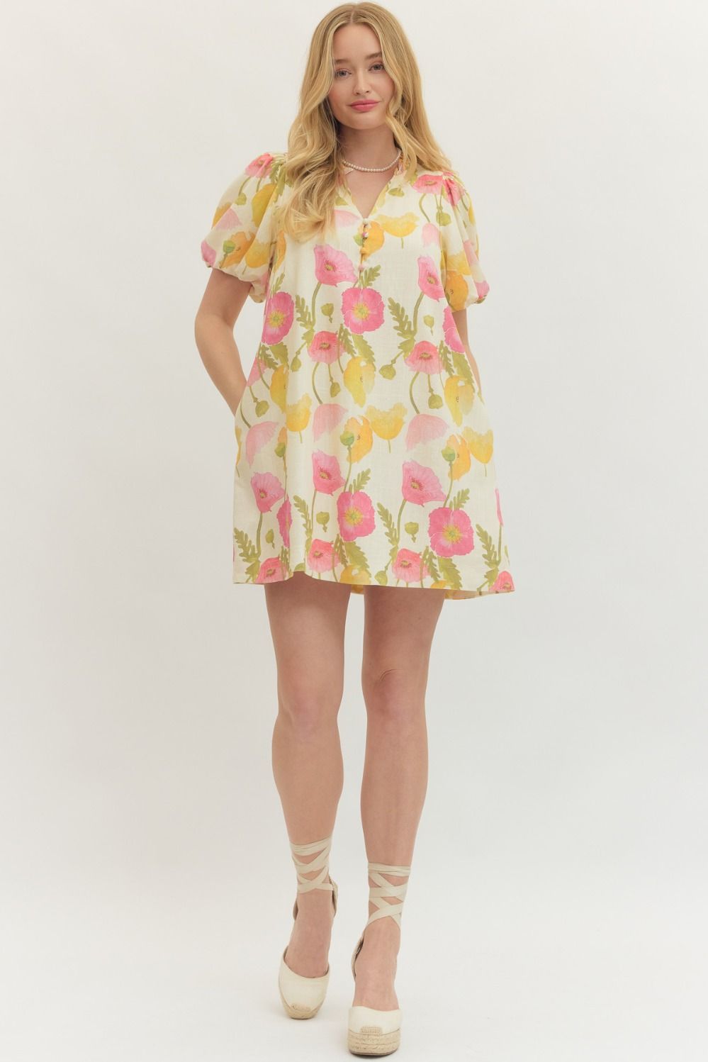 Botanical Print Dress