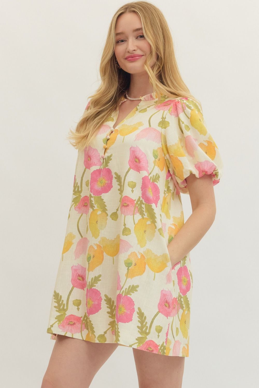 Botanical Print Dress